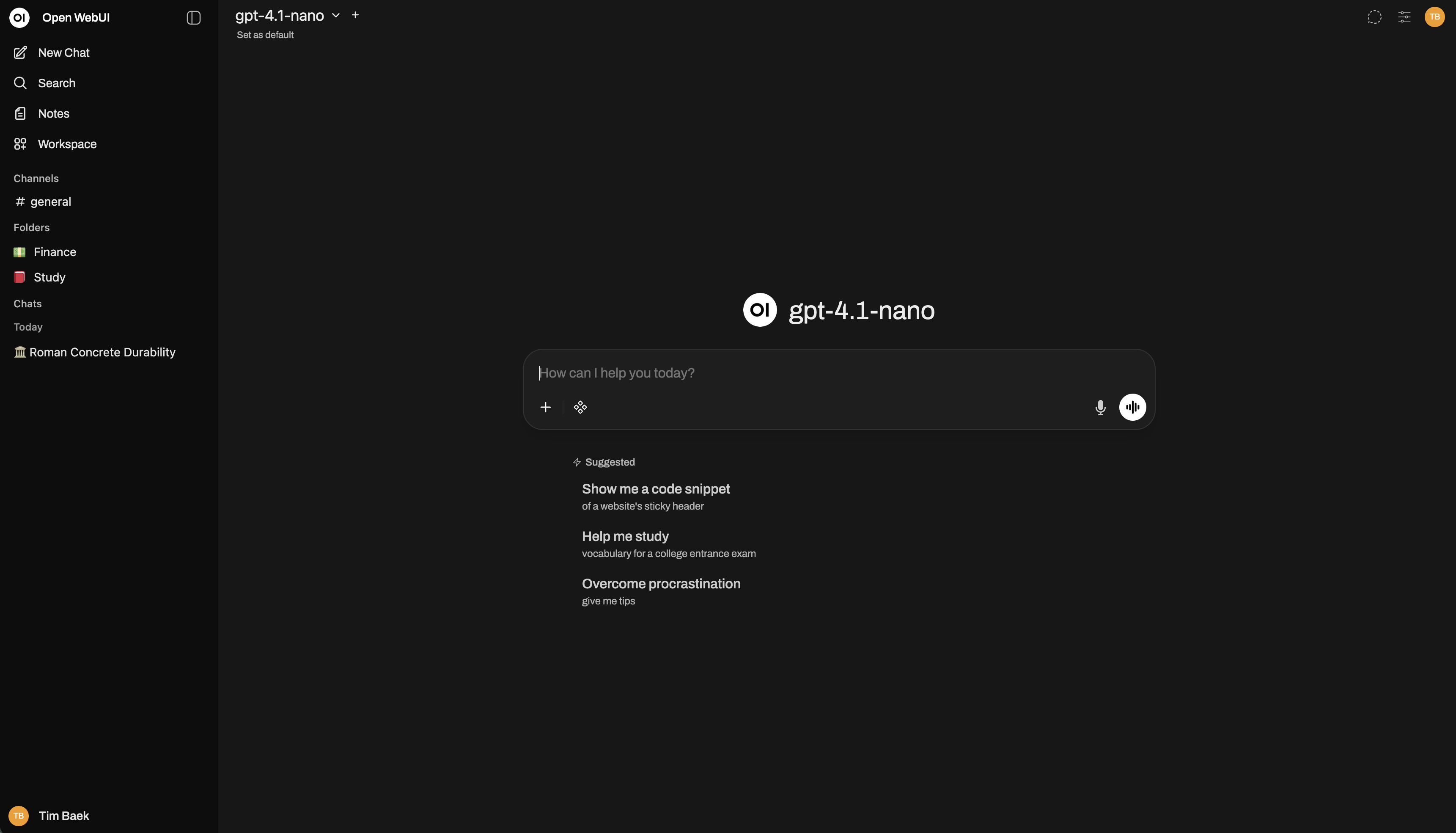 Open WebUI Demo